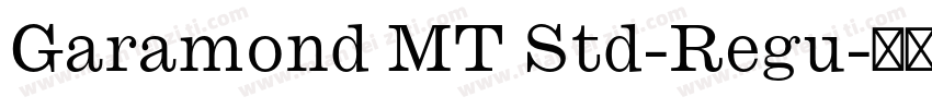 Garamond MT Std-Regu字体转换